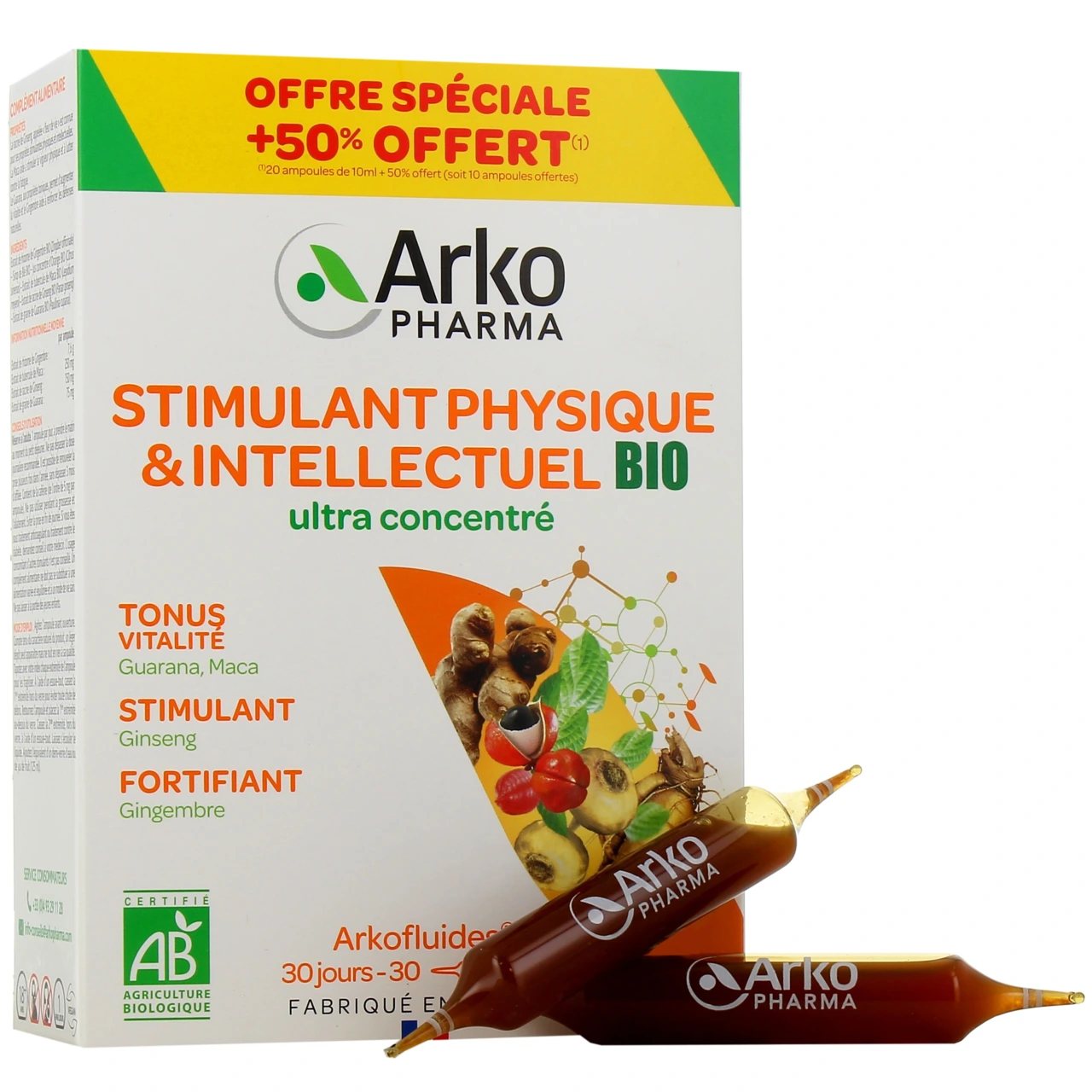 Arkofluides Stimulant Physique & Intellectuel Bio - Vue 4