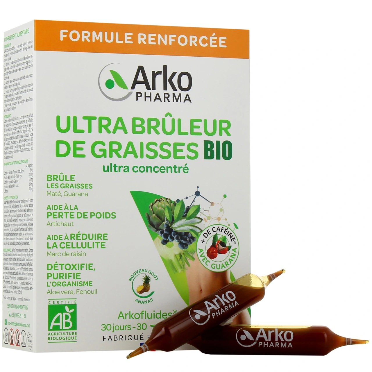 Arkofluides Ultra Brûleur de Graisses Bio - Arkofluides
