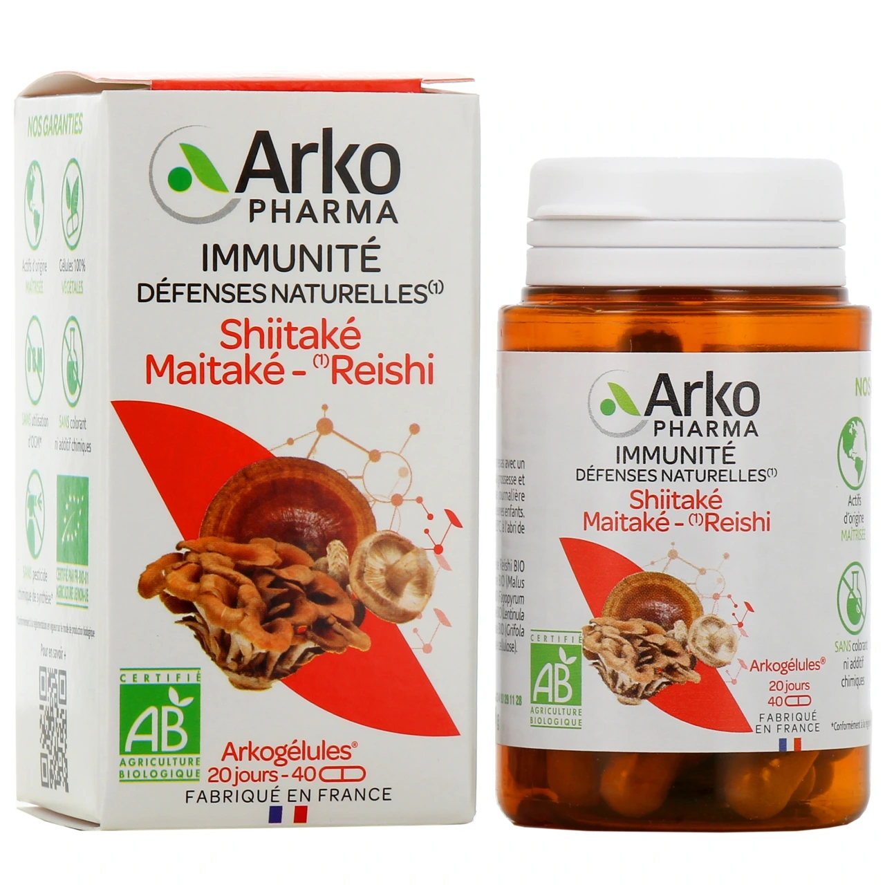 Arkogélules Bio Shiitaké Maitaké Reishi - Arkogélules