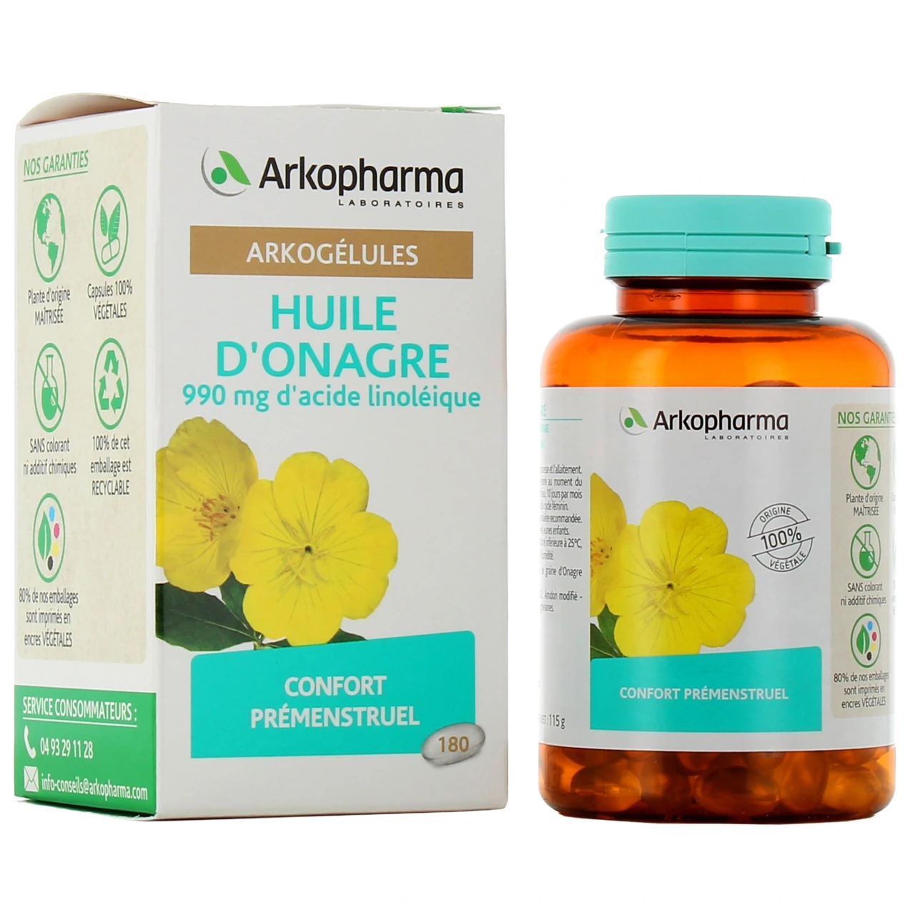 Arkogélules Huile d'onagre capsules - Vue 5