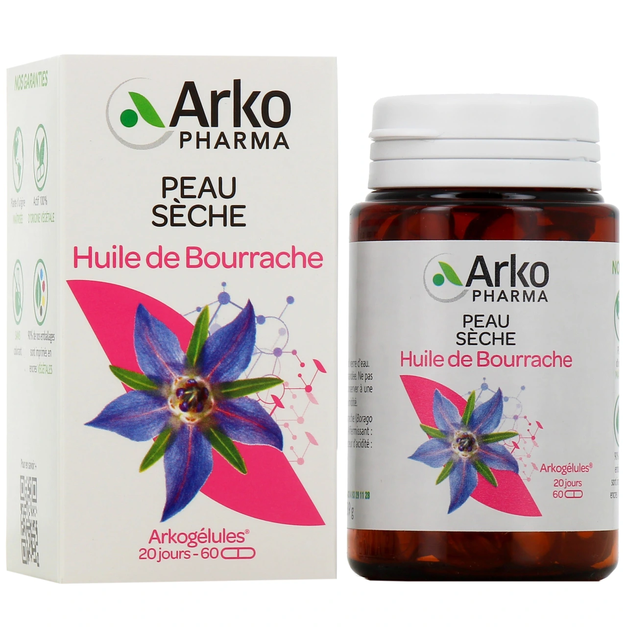 Arkogélules Huile de Bourrache capsules - Arkogélules