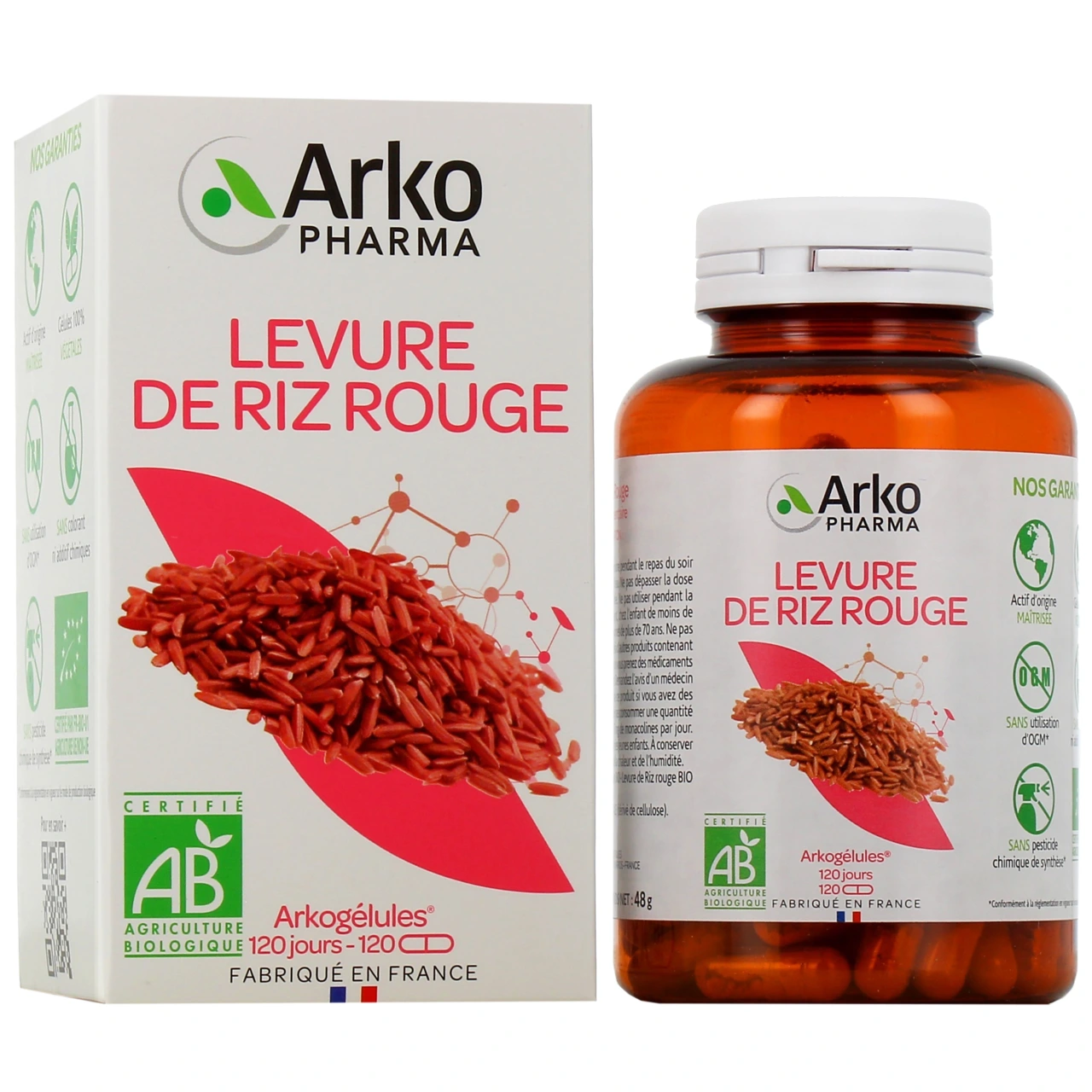 Arkogélules Levure de Riz Rouge Bio - Vue 3