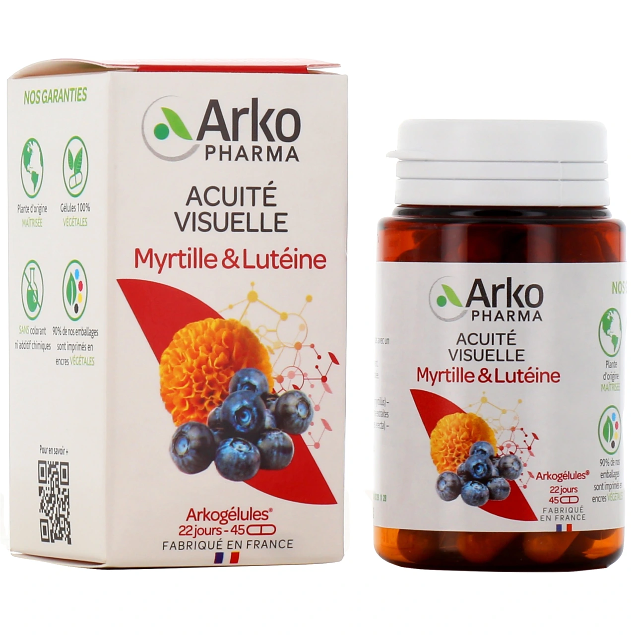 Arkogélules Myrtille & Lutéine Fatigue Visuelle - Vue 4