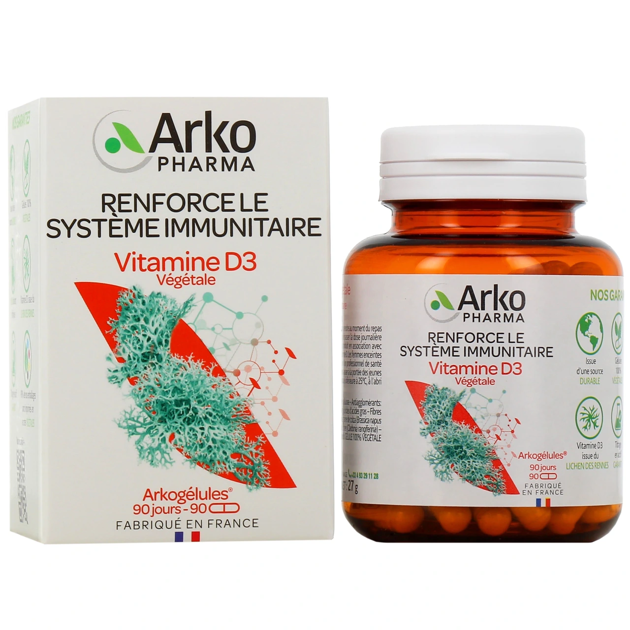 Arkogélules Vitamine D3 végétale 2000 UI - Arkogélules