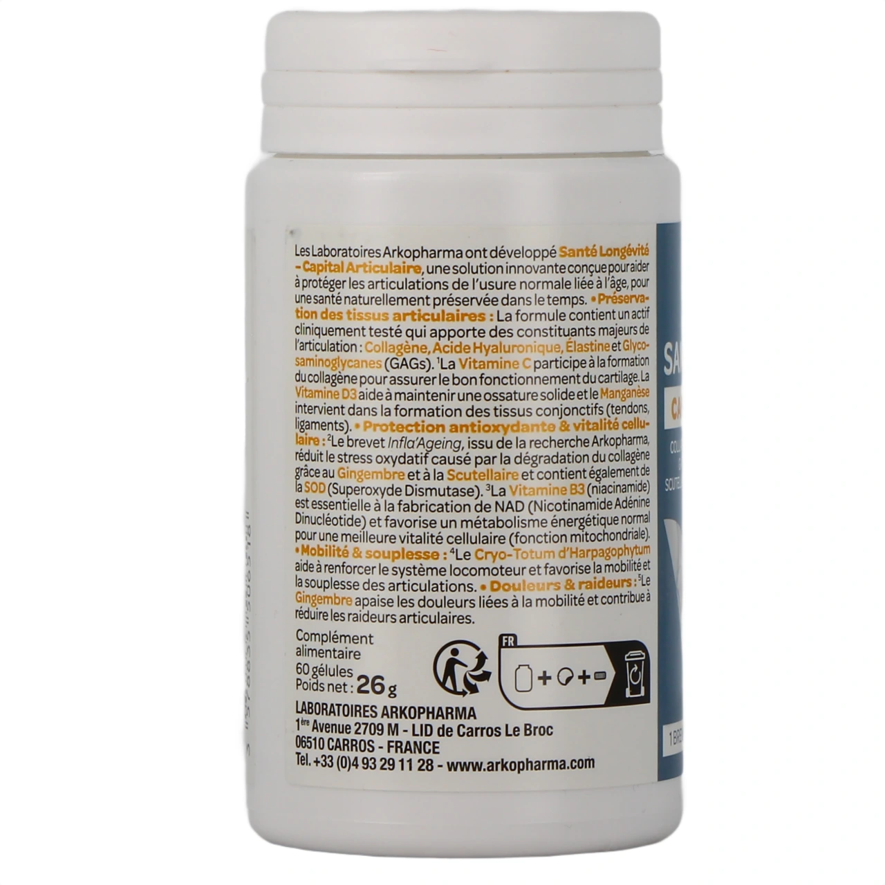 Arkopharma Santé Longévité Capital Articulaire - Vue 3