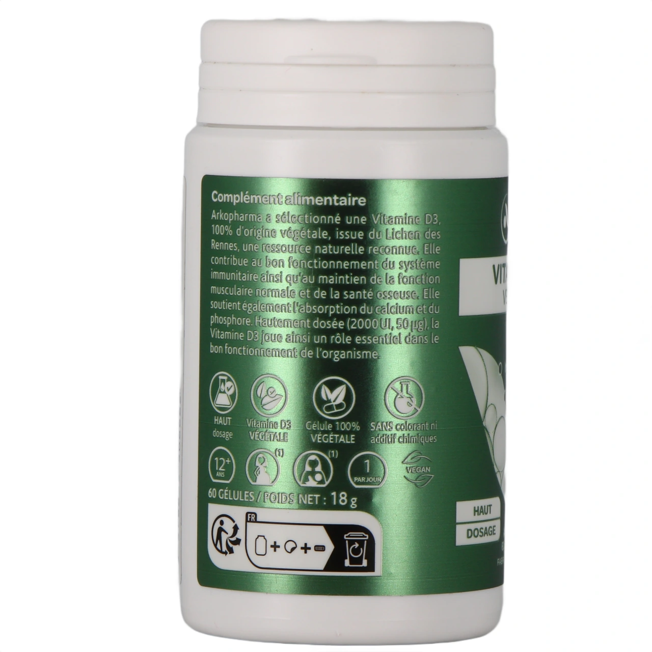 Arkopharma Vitamine D3 végétale 2000 UI - Vue 3