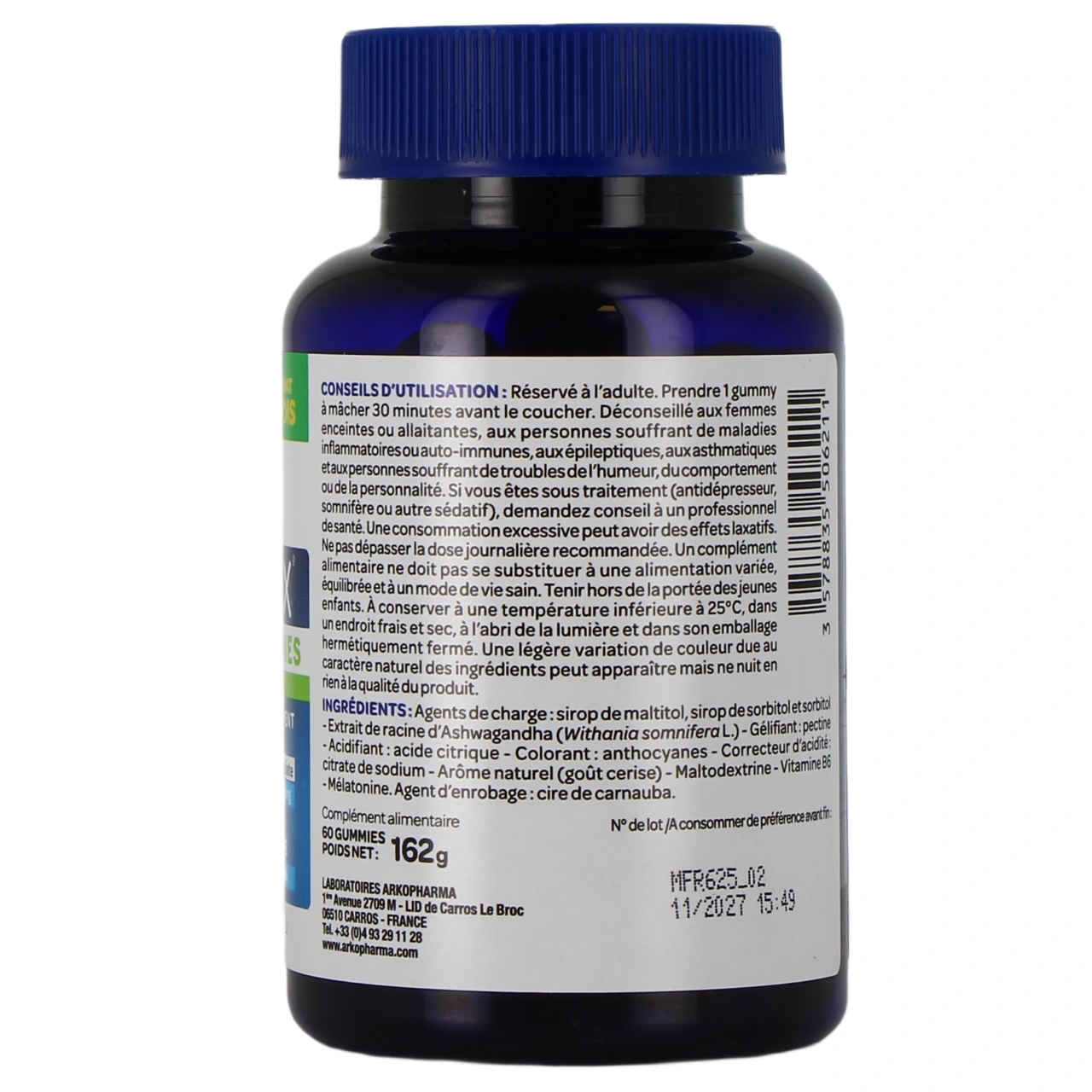 Arkorelax Sommeil Gummies sans sucre - Vue 6