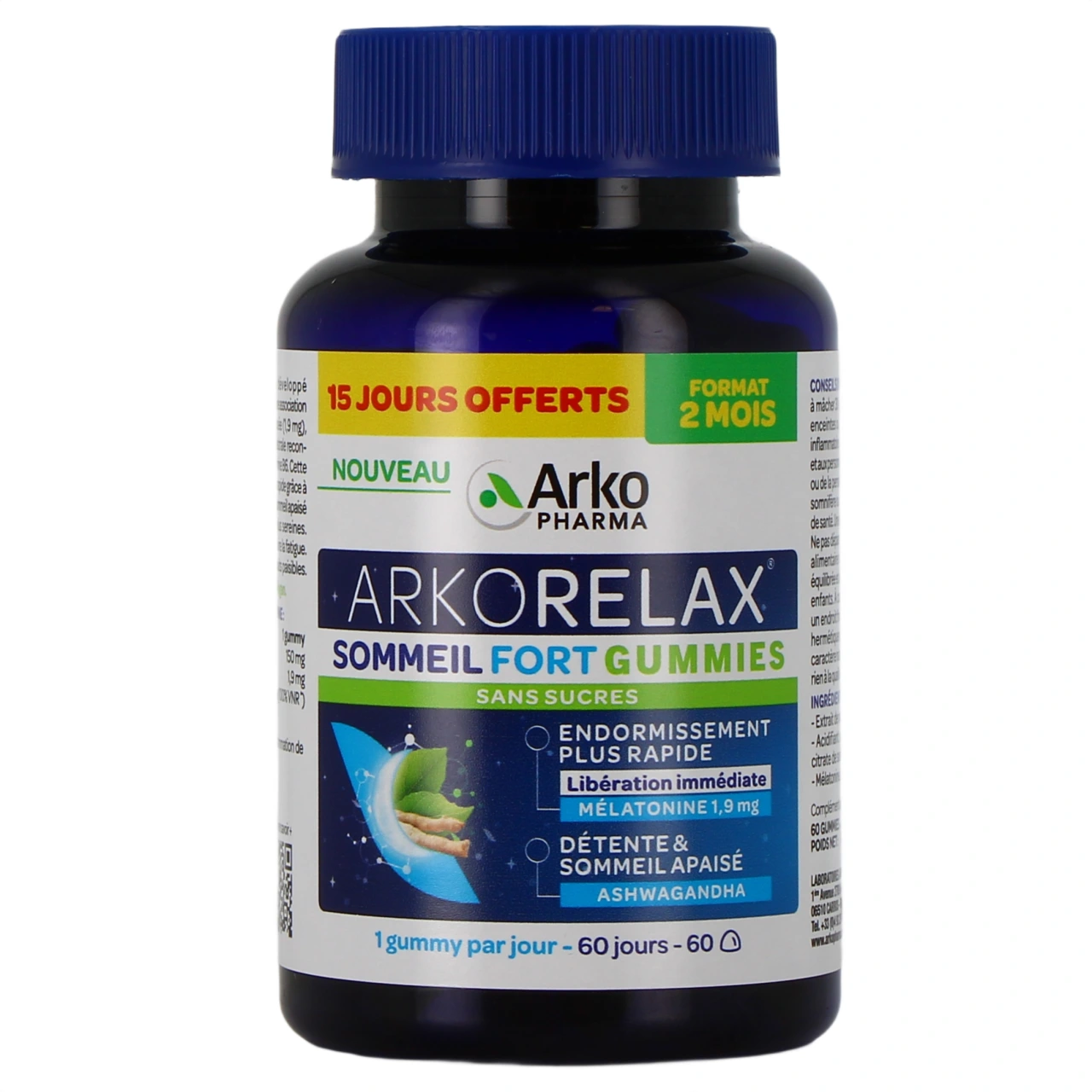 Arkorelax Sommeil Gummies sans sucre - Vue 5