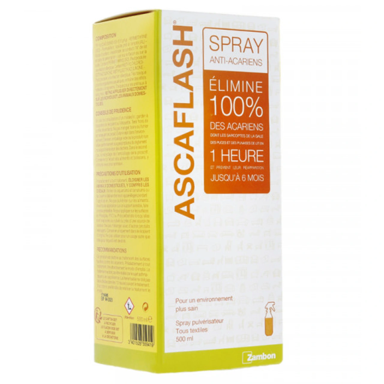 Zambon Ascaflash Spray Anti-Acariens - Vue 3