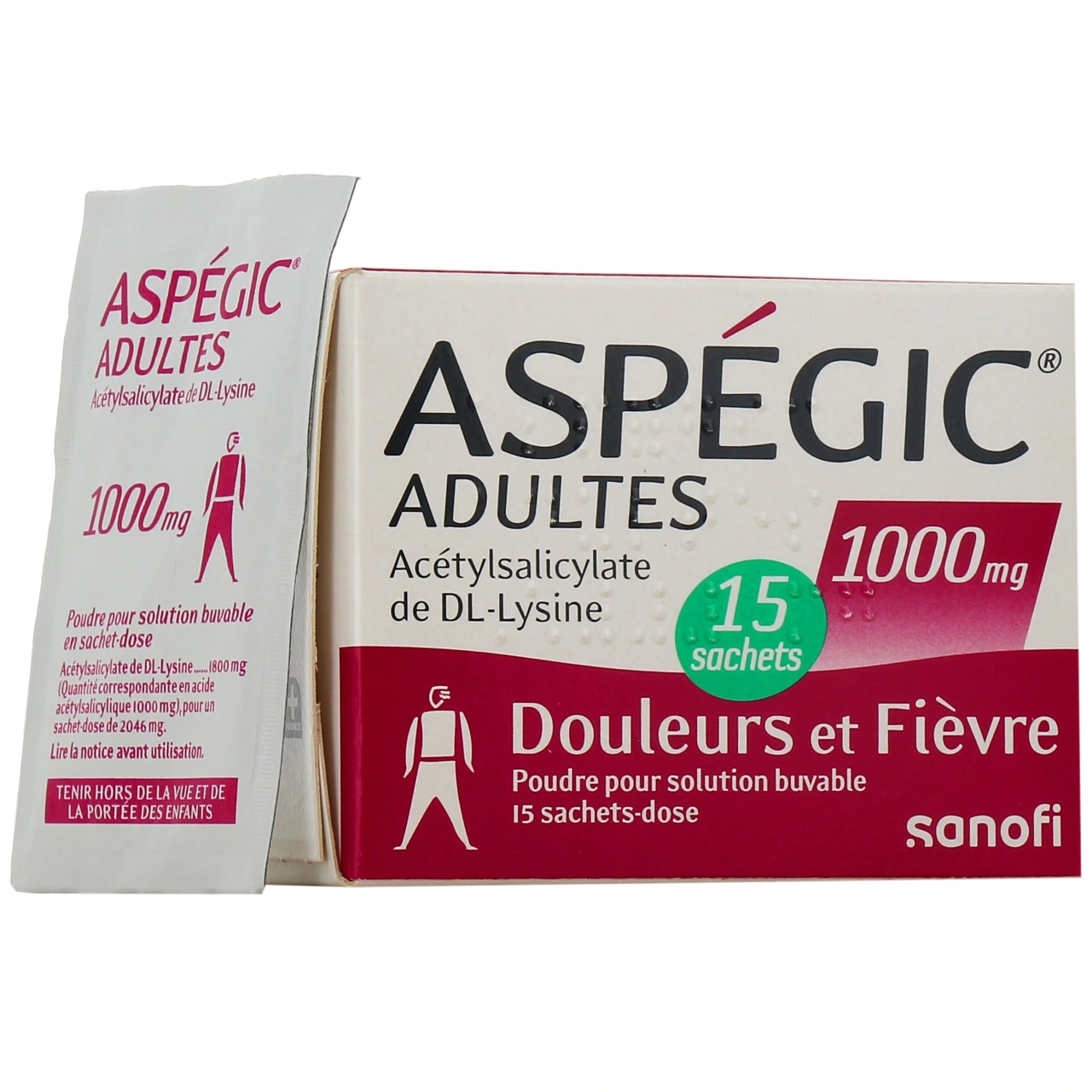 Aspégic Adulte 1000 mg - Sanofi