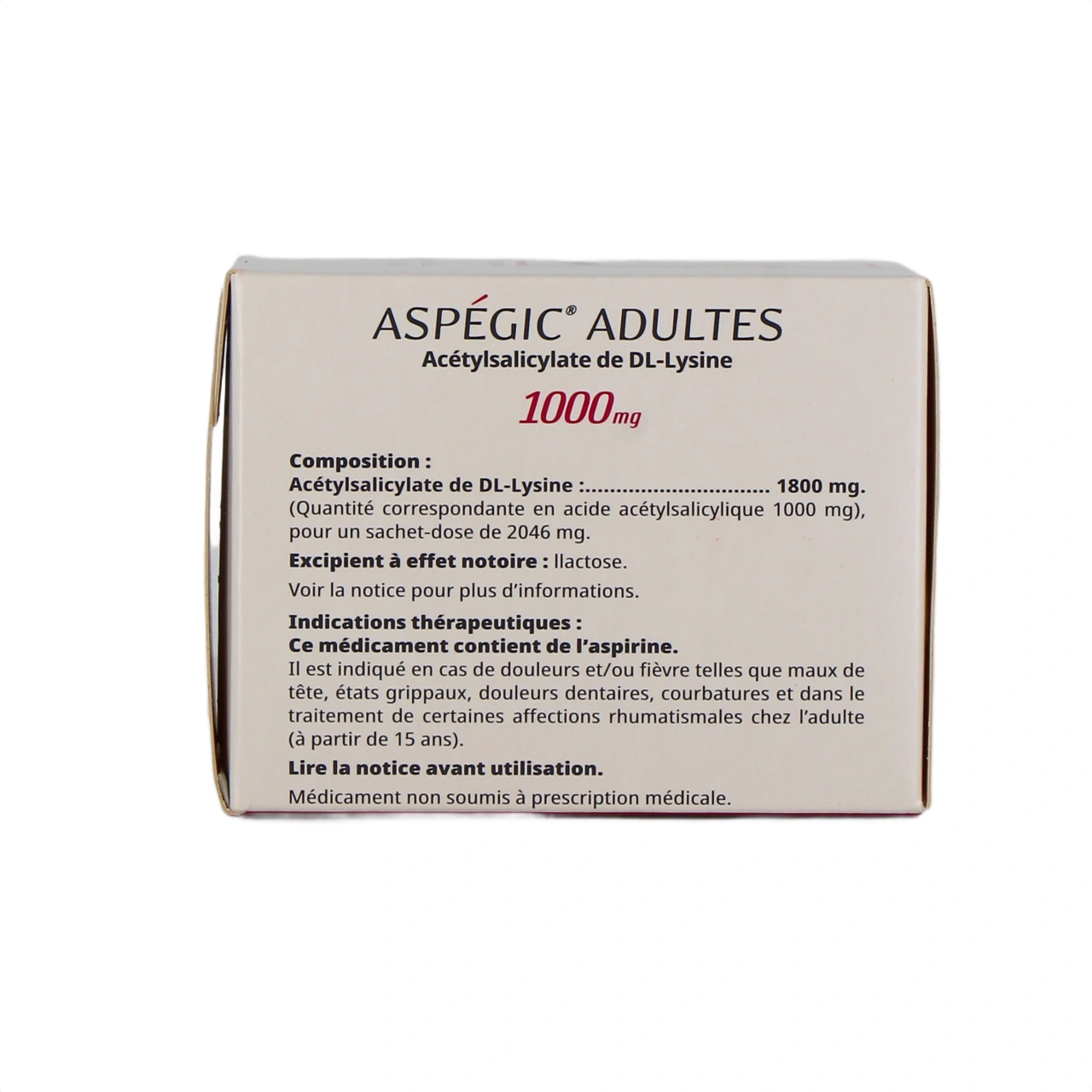Aspégic Adulte 1000 mg - Vue 6