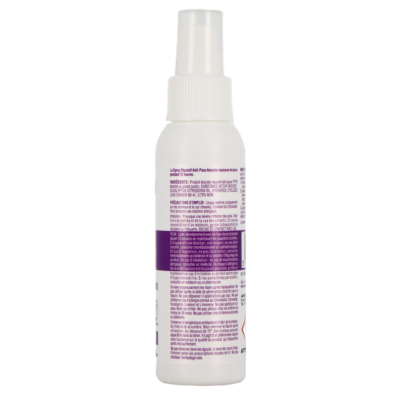 Assanis Anti-Poux Spray Répulsif - Vue 3