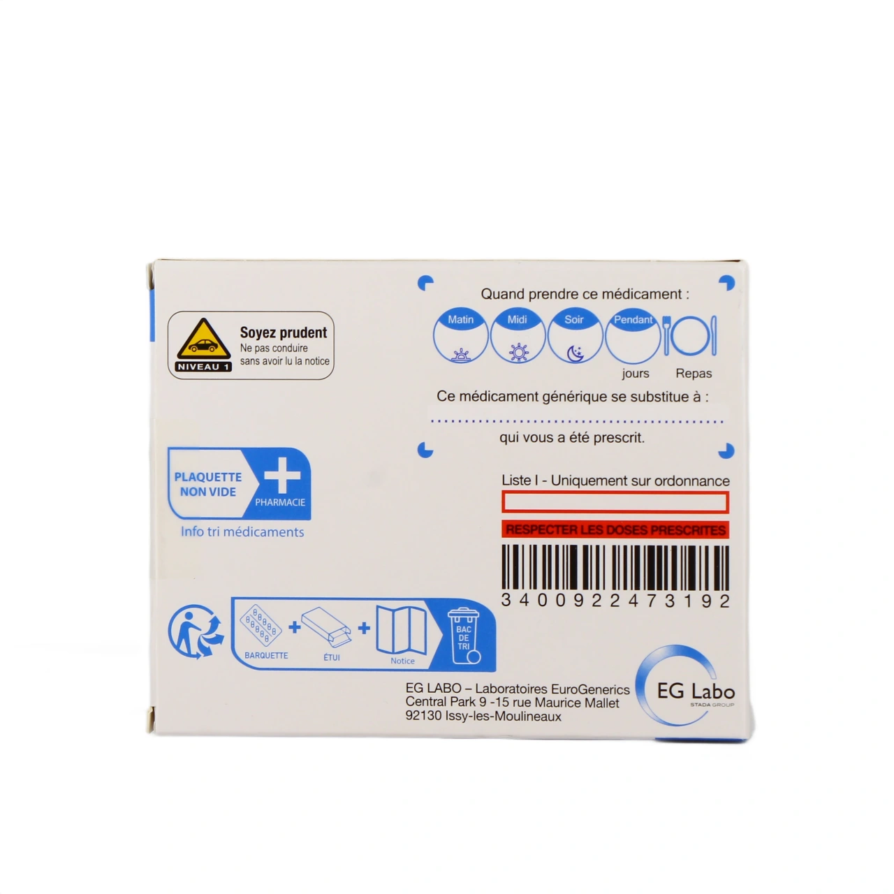 Atovaquone/Proguanil EG 250mg/100mg - Vue 3