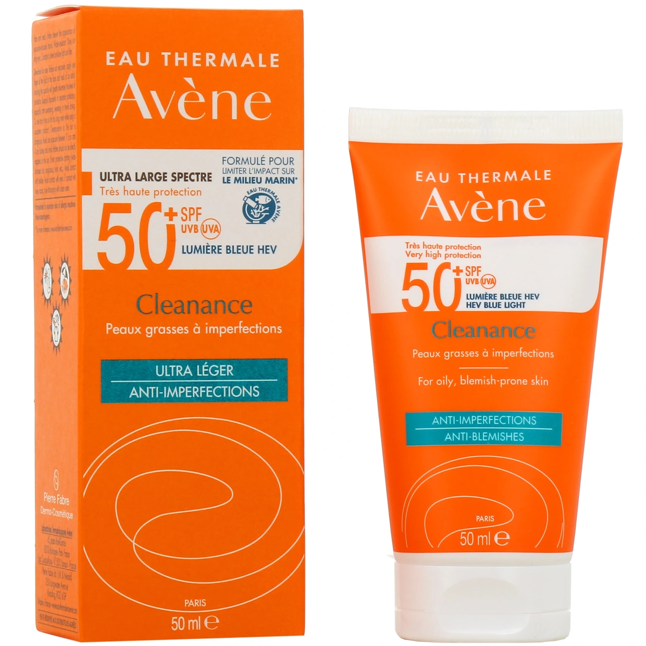 Avène Cleanance Fluide Solaire Anti-Imperfections SPF 50+ - Avène Solaires