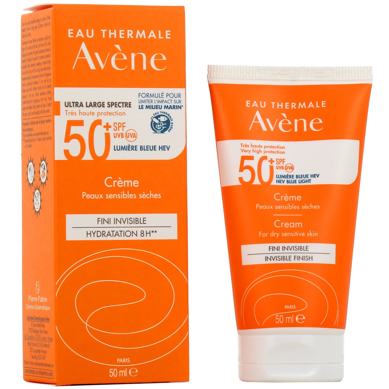 Avène Crème Solaire Peaux Sensibles SPF 50+ - Avène Solaires
