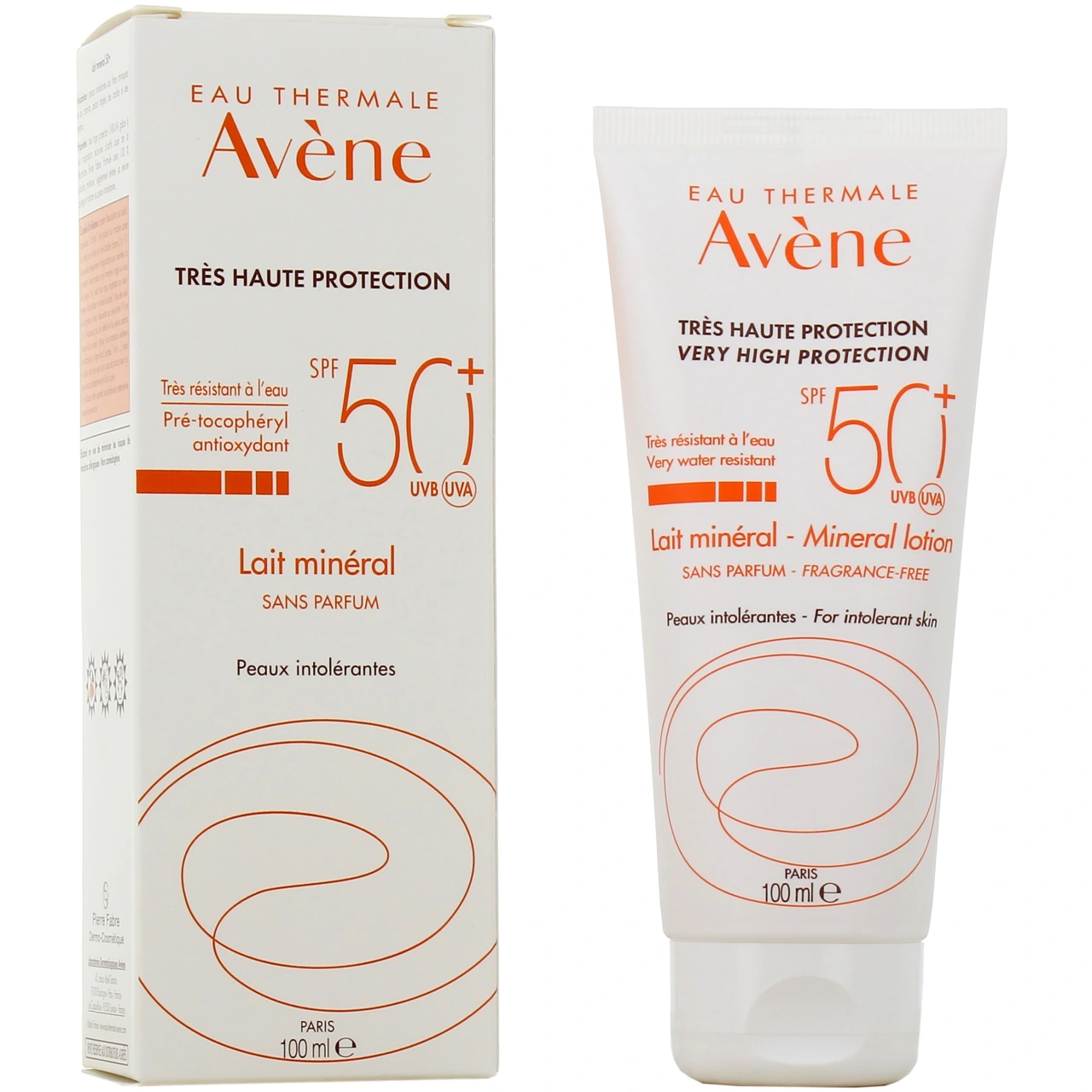 Avène Lait Solaire Minéral SPF50+ - Avène Solaires
