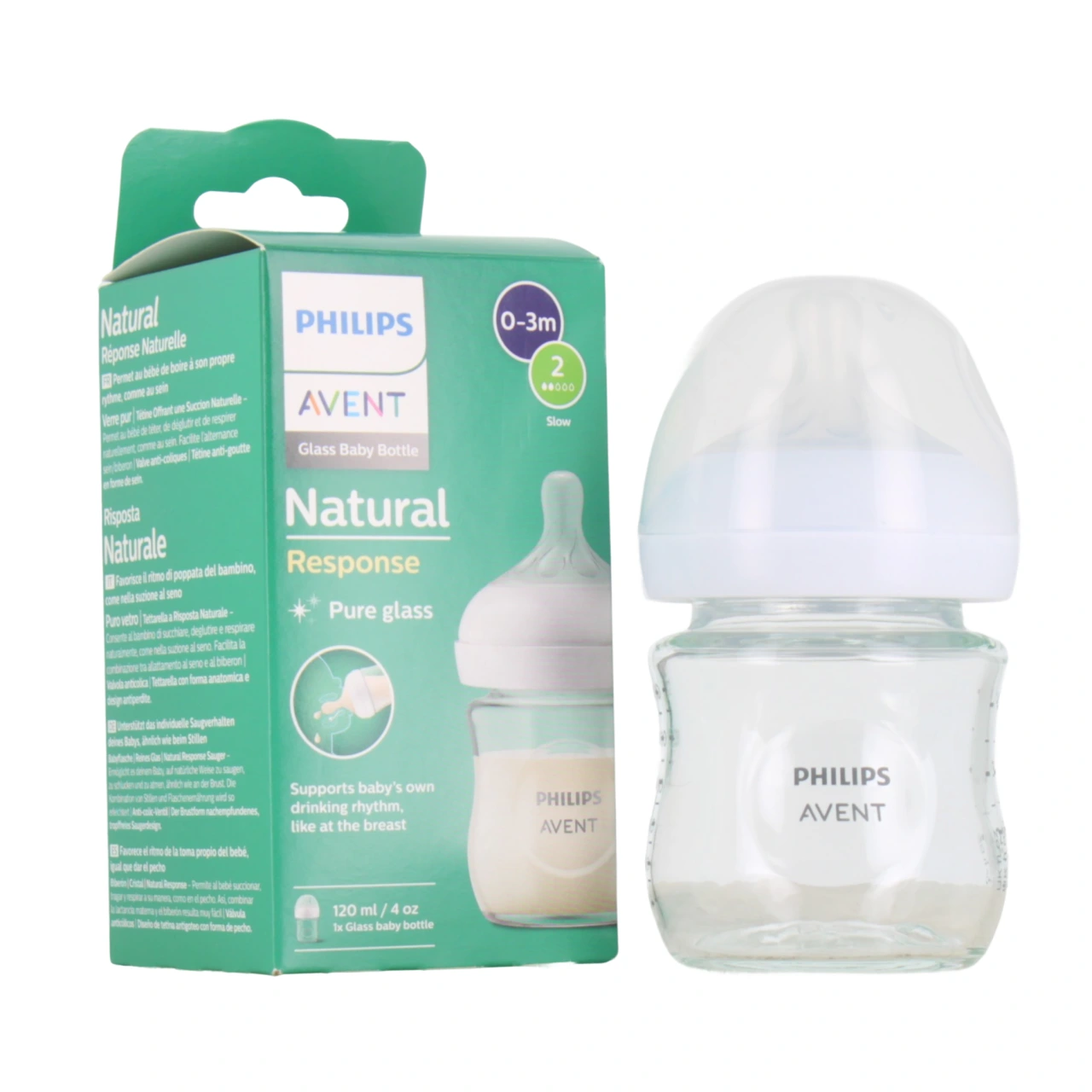 Avent Natural Response Pure Glass Biberon Verre - Philips Avent