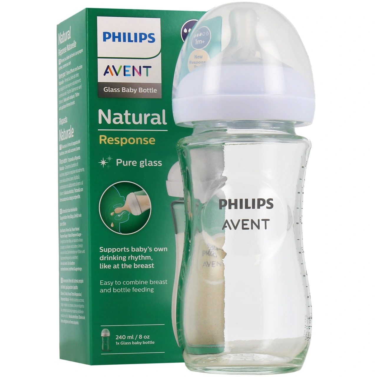 Avent Natural Response Pure Glass Biberon Verre - Vue 4
