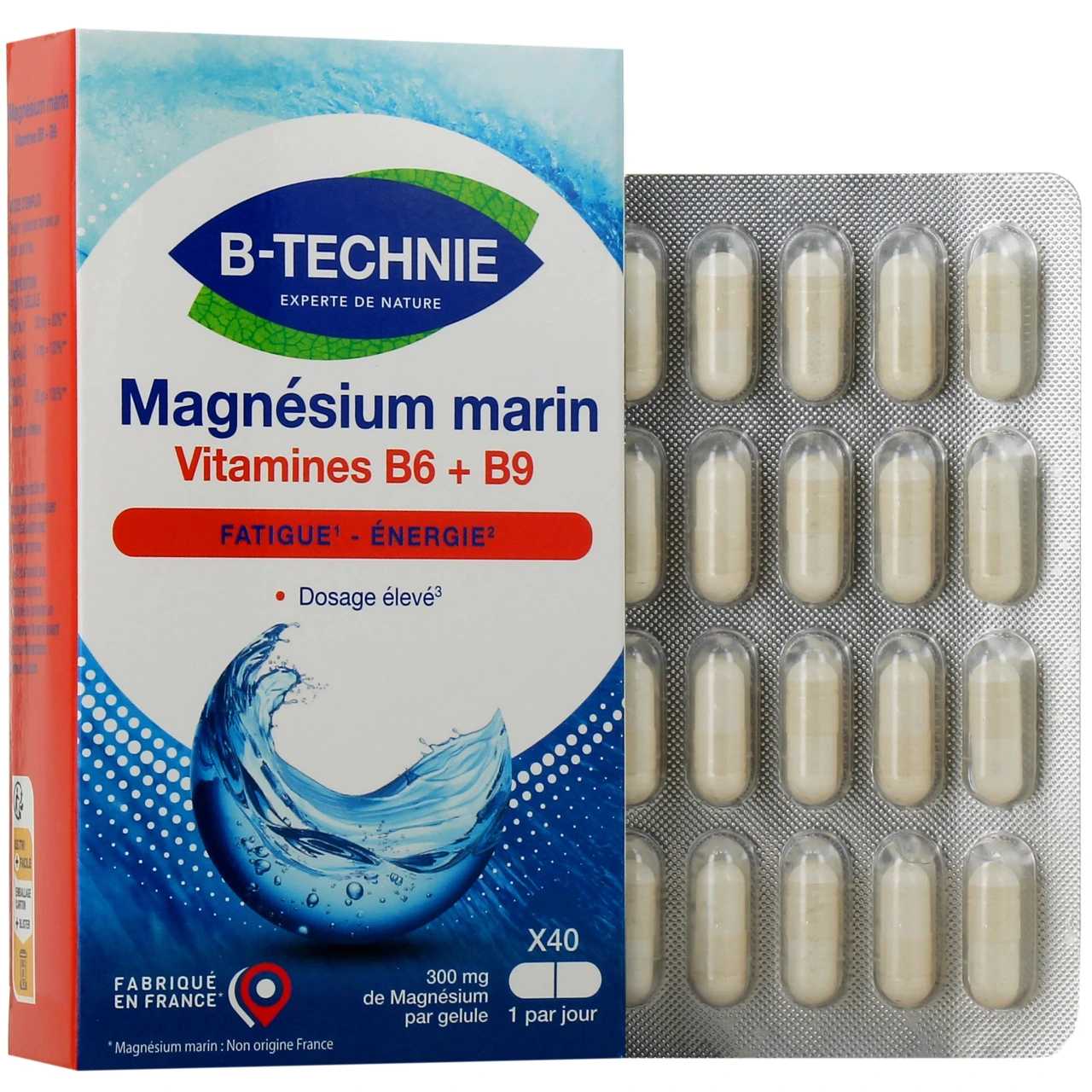 B-Technie Magnésium Marin vitamines B6 et B9 - Biotechnie