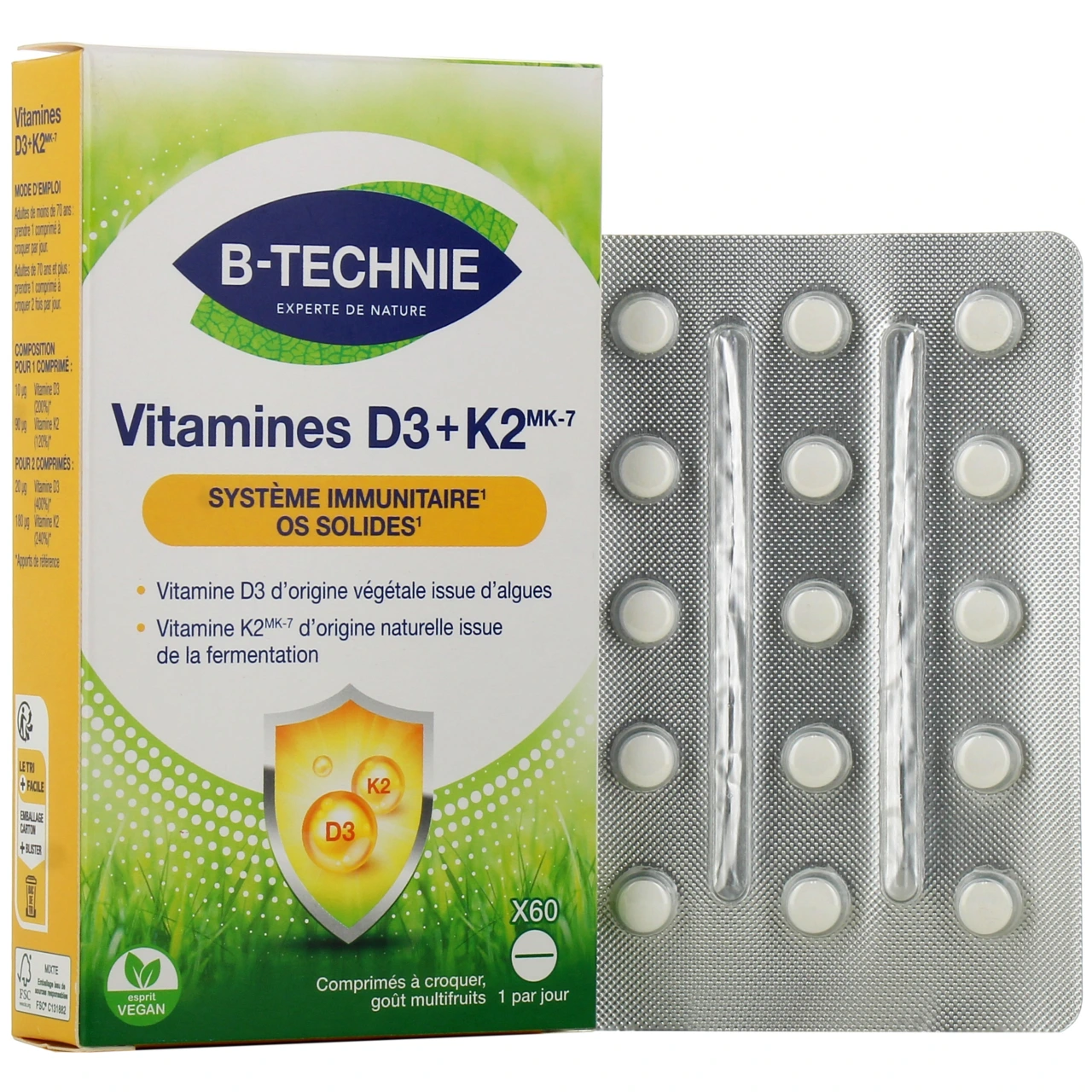 B-Technie Vitamines D3 + K2 - Biotechnie