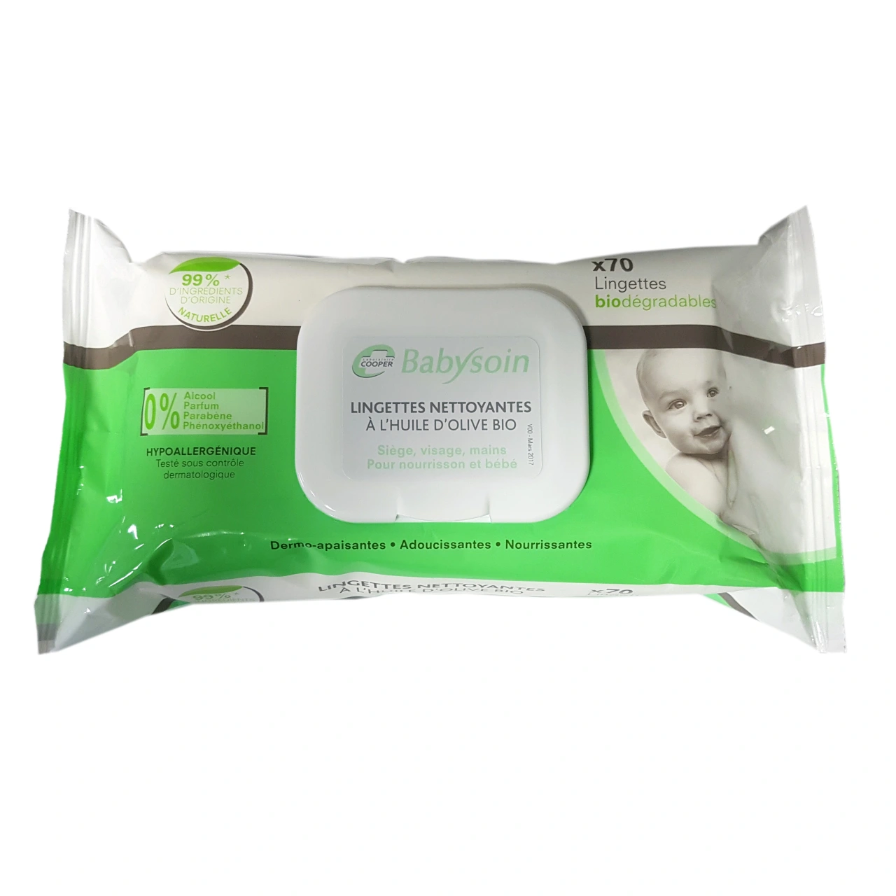 Babysoin Lingettes Nettoyantes Bio - Cooper