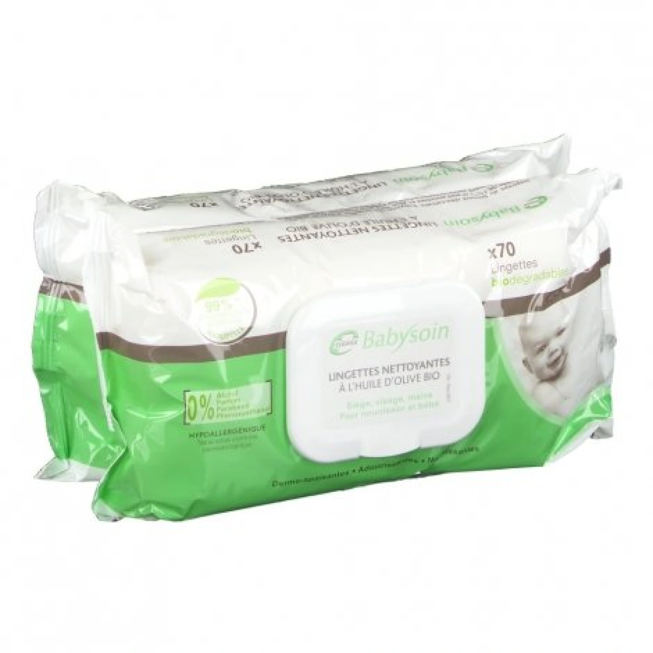 Babysoin Lingettes Nettoyantes Bio - Vue 2