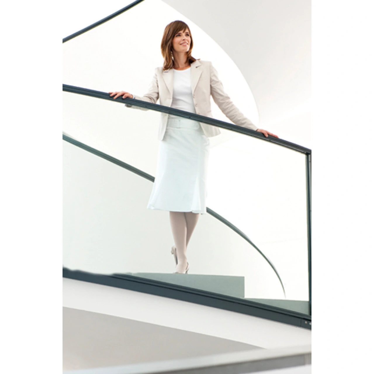 Bas Autofixant Microtec Femme Transparent Classe 2 Mediven - Mediven