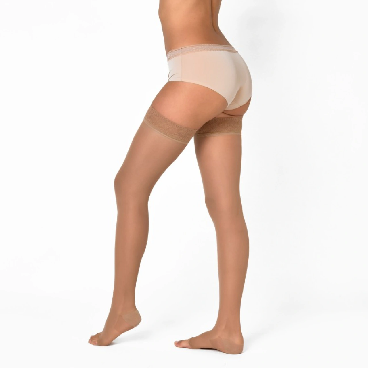 Bas cuisse Antiglisse Pied ouvert Jobst Idéal Classe 2 Radiante - Radiante