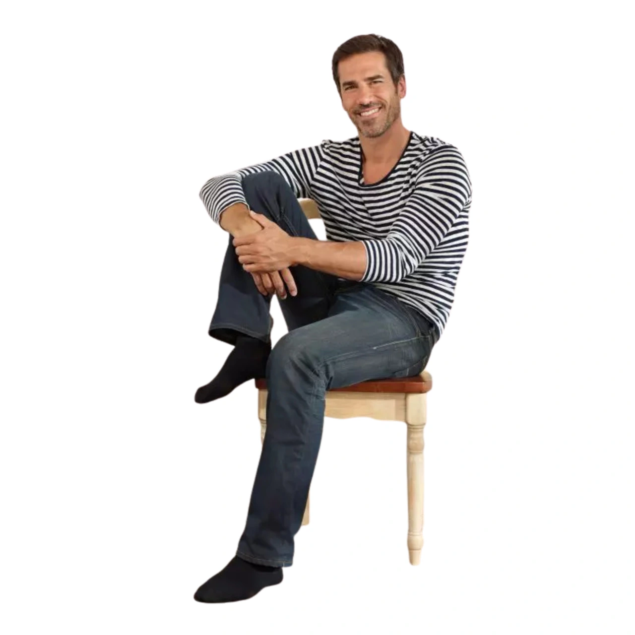 Bas Cuisse Antiglisse Qoton Homme Classe 2 Radiante - Vue 3