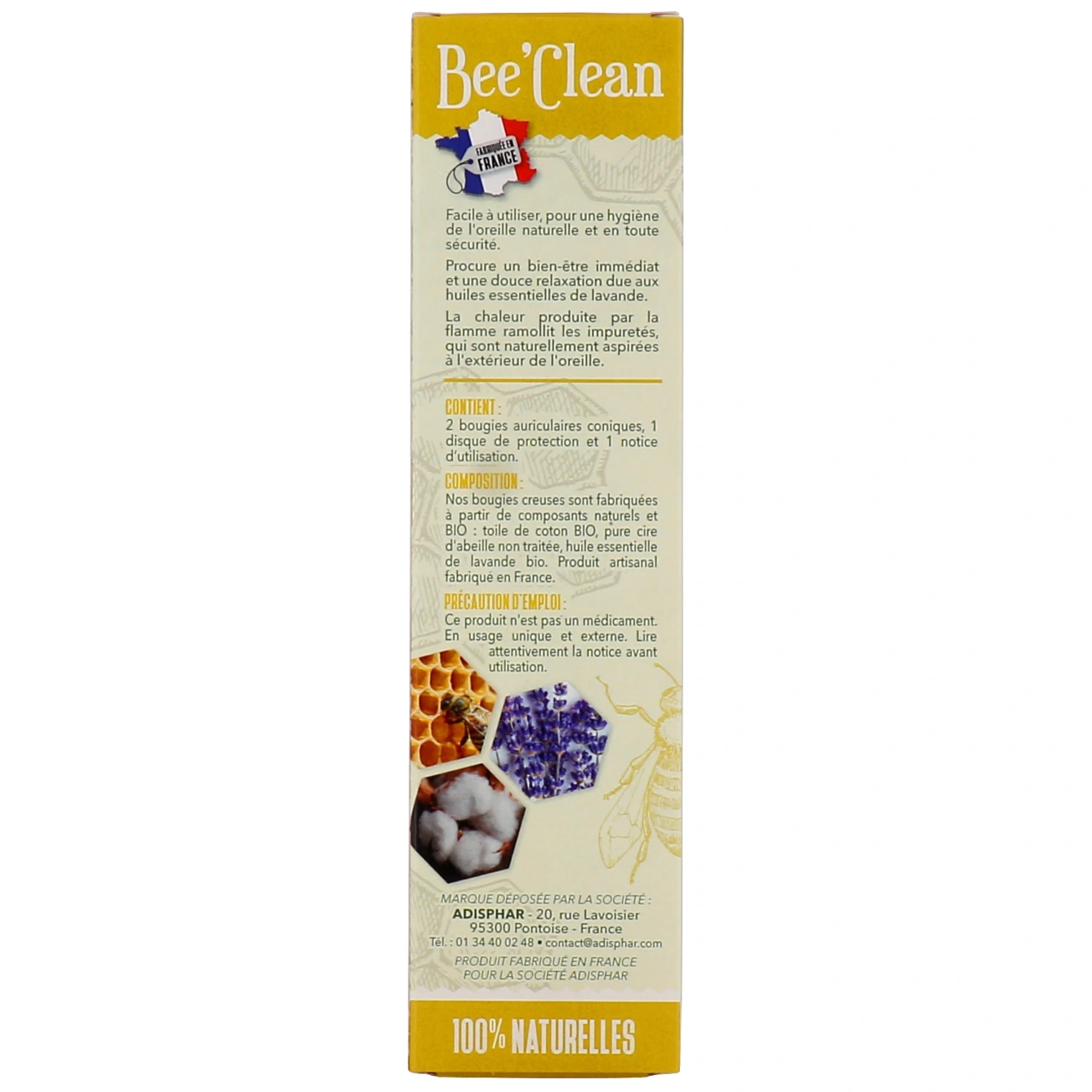 Bee'Clean Bougie d'oreilles - Vue 2