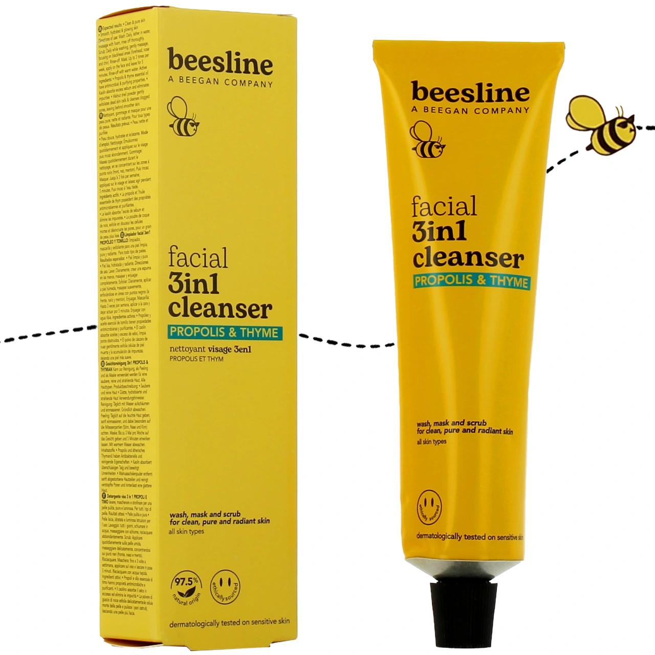 Beesline Nettoyant Visage 3 en 1 - Beesline