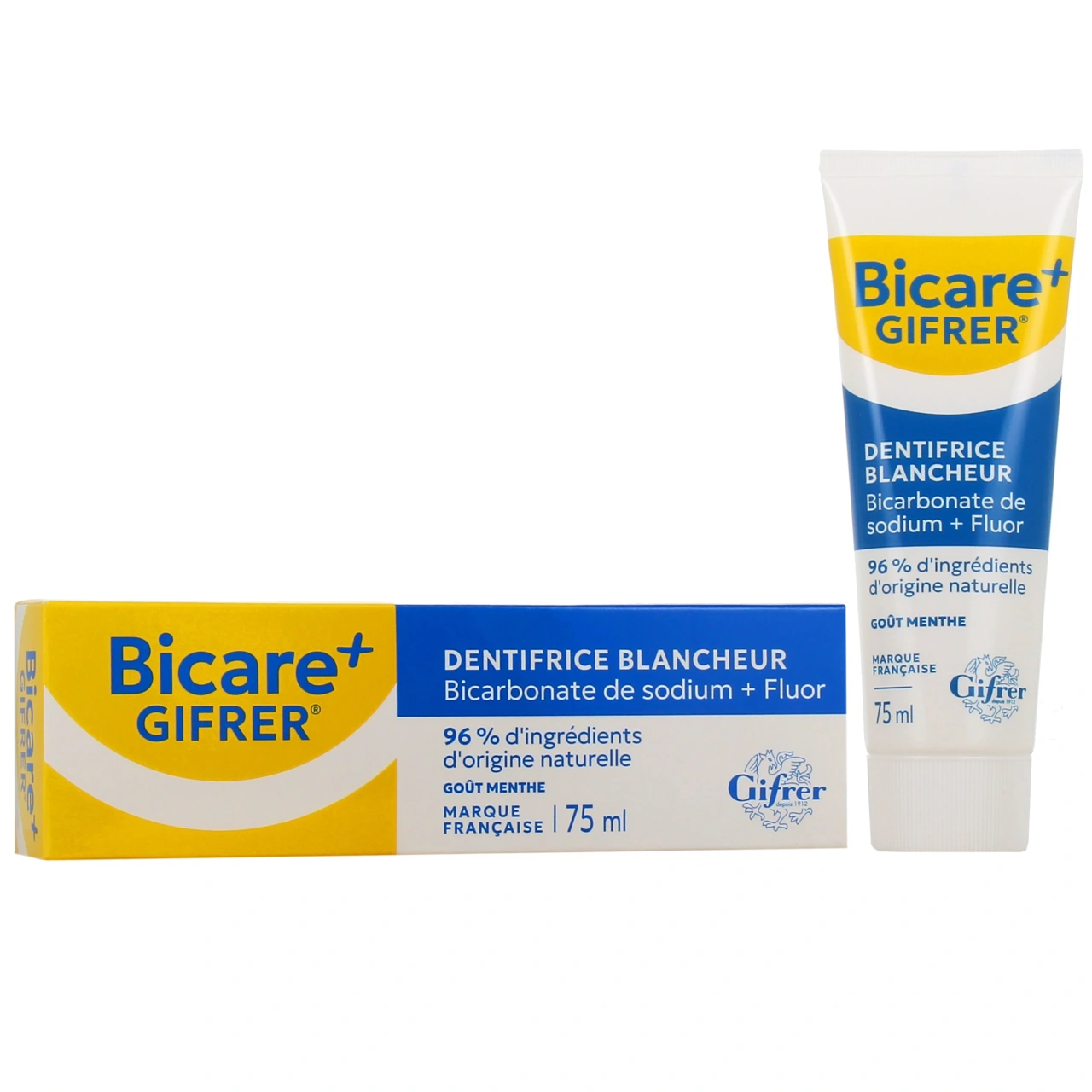 Bicare Gifrer Plus Dentifrice Goût menthol - Gifrer