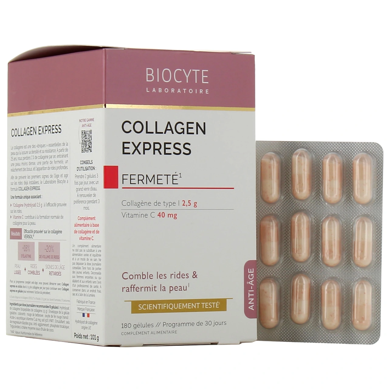 Biocyte Collagen Express en gélules - Biocyte
