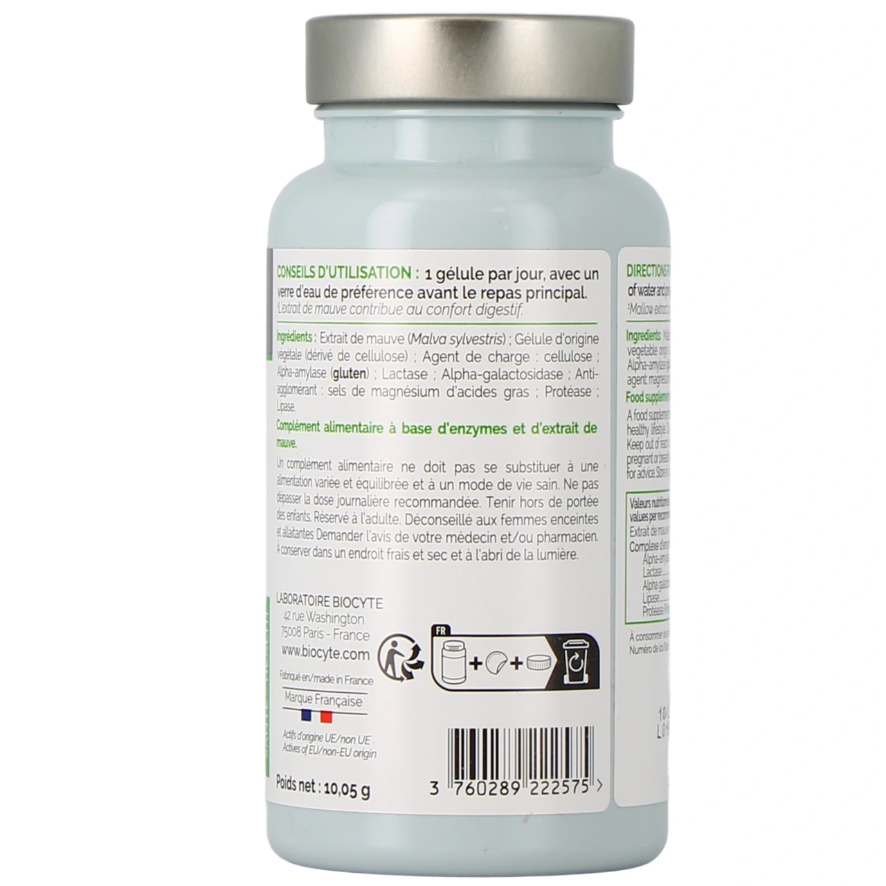 Biocyte 5 Enzymes Digestives - Vue 3