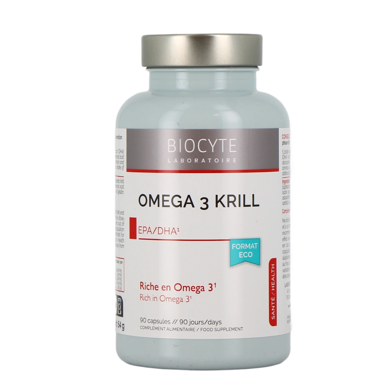 Biocyte Longevity Oméga 3 Krill Huile de Krill - Biocyte