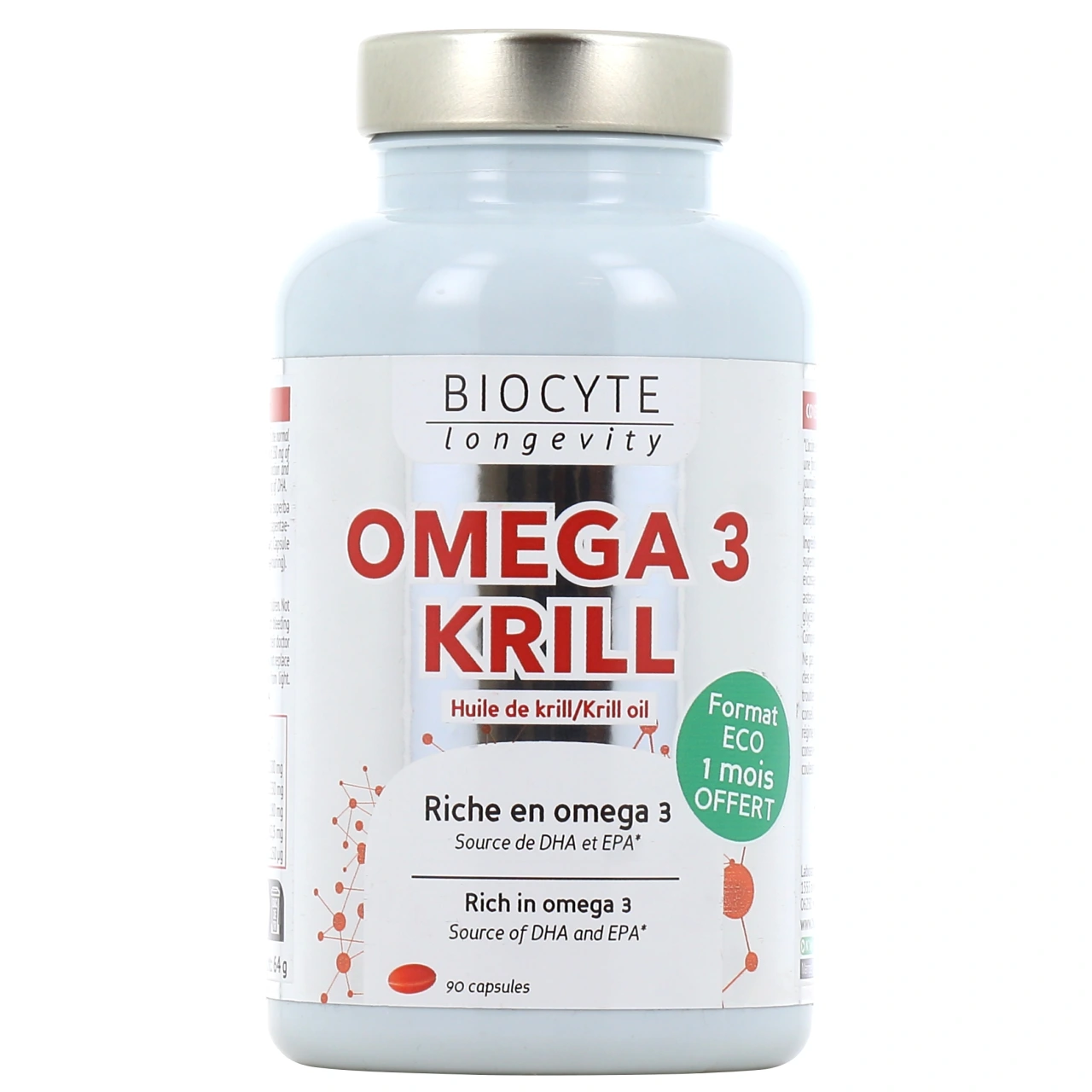 Biocyte Longevity Oméga 3 Krill Huile de Krill - Vue 4