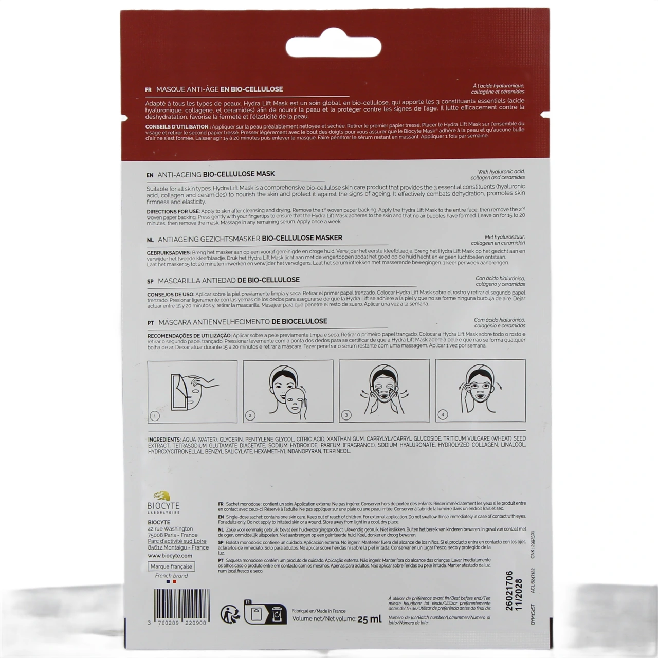 Biocyte Mask Anti-Âge et Hydratation - Vue 2