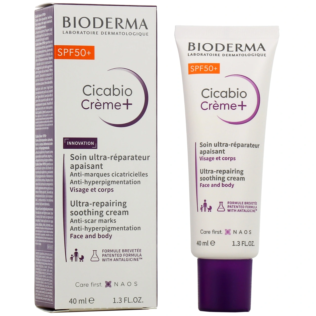 Bioderma Cicabio Crème+ SPF50+ - Cicabio