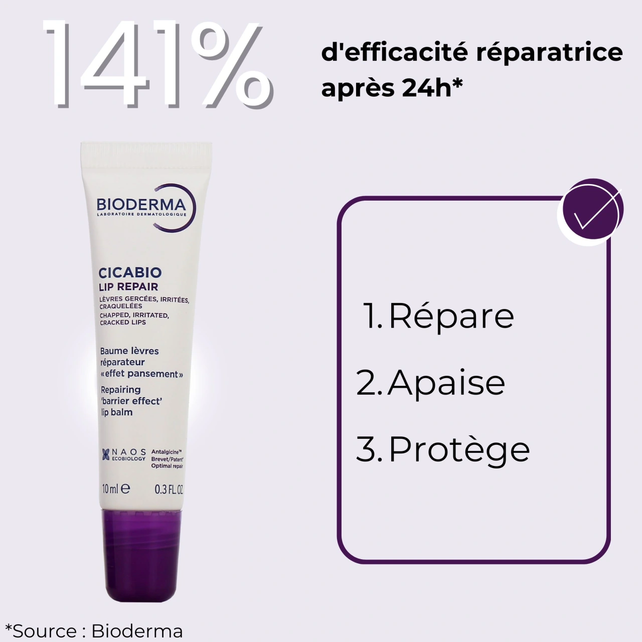 Bioderma Cicabio Lip Repair - Vue 2