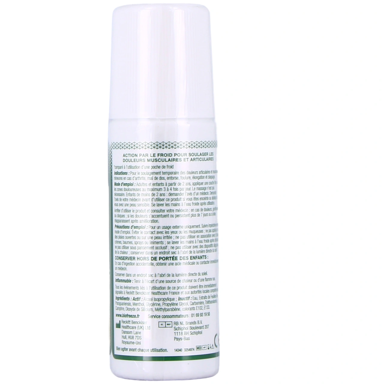 Biofreeze Antalgique Action par le Froid Roll-on - Vue 3