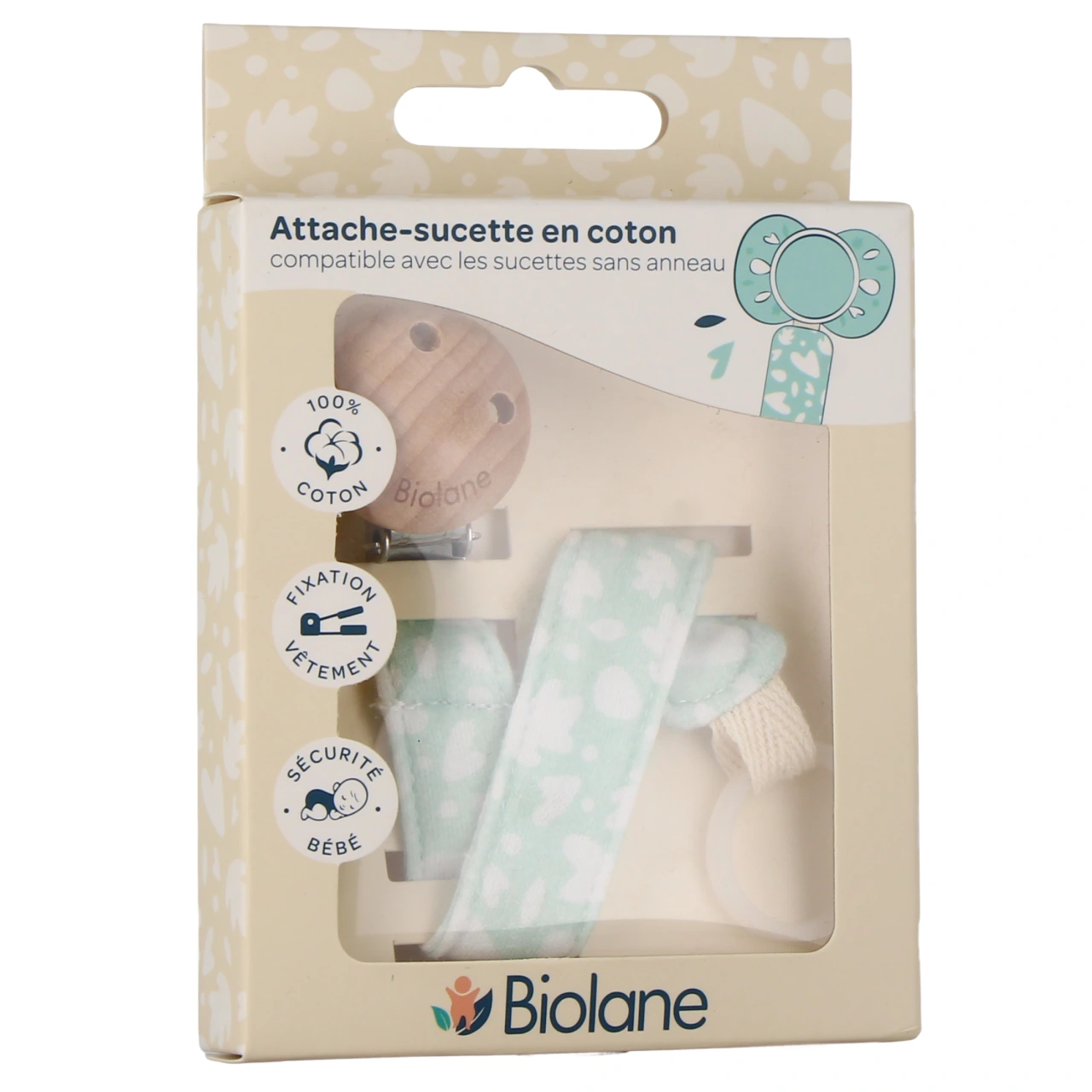 Biolane Attache-sucette en Coton - Biolane Expert