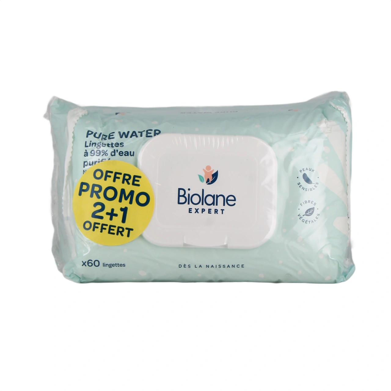 Biolane Expert Lingettes Pure Water - Vue 5