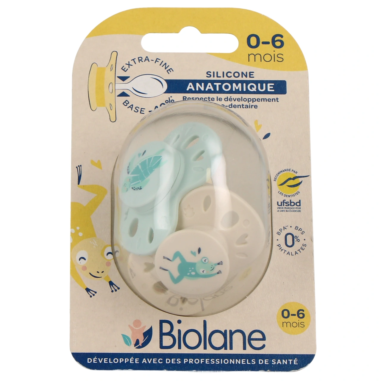 Biolane Sucette Anatomique 0-6 Mois - Vue 4