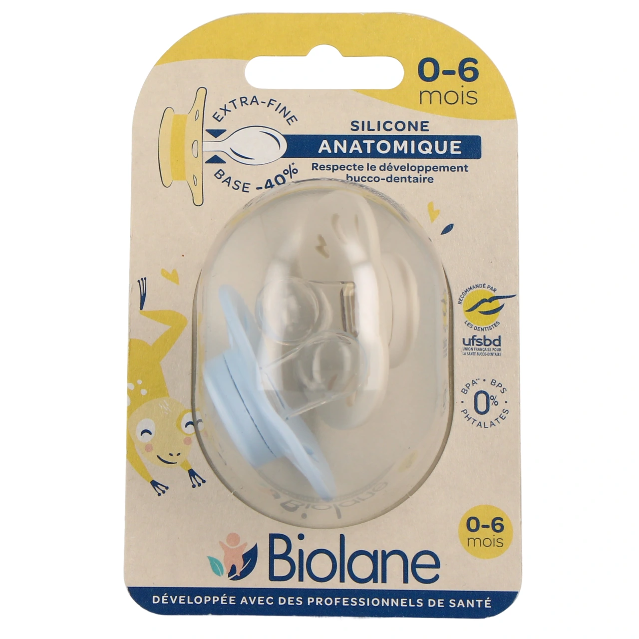 Biolane Sucette Anatomique 0-6 Mois - Vue 5