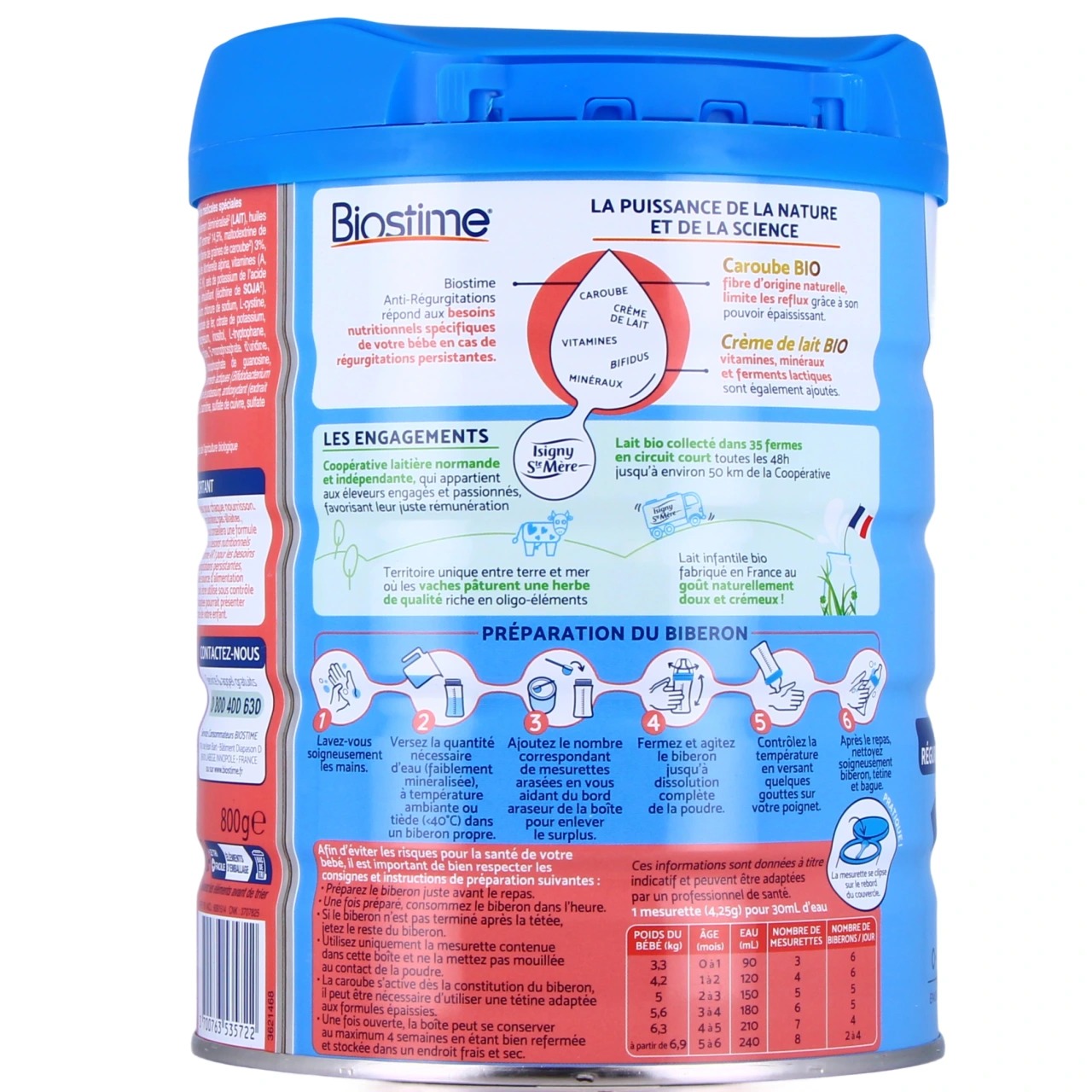 Biostime AR 1 Lait en Poudre Bio 0-6 mois - Vue 3