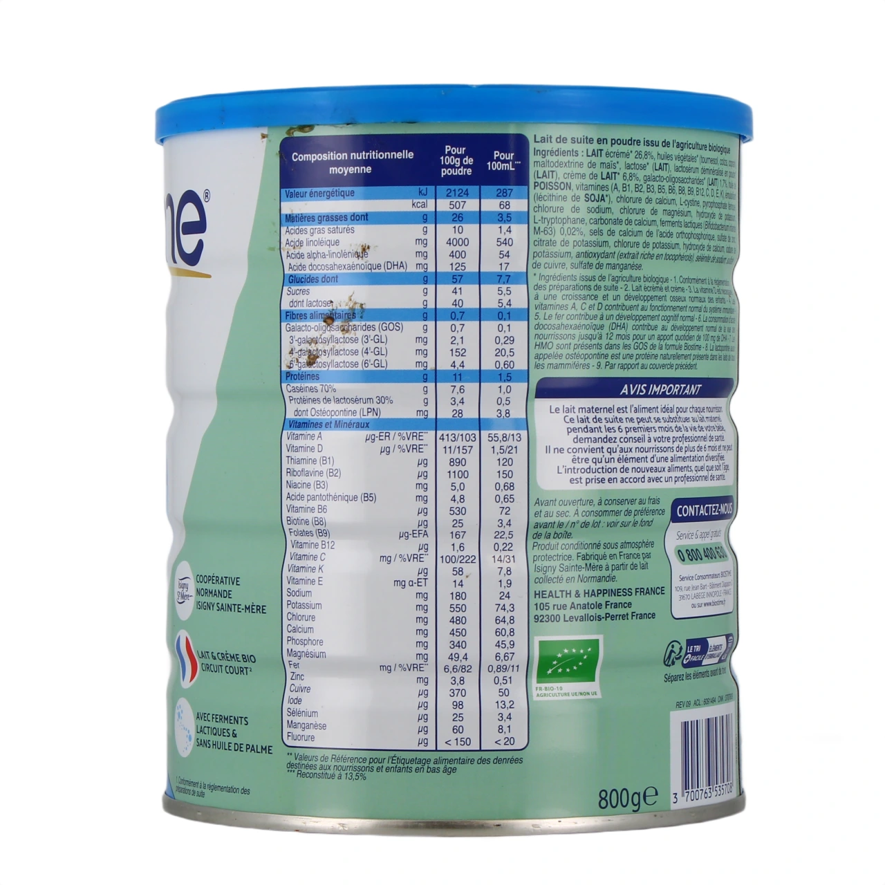 Biostime Lait en Poudre Bio 2eme âge - Vue 3