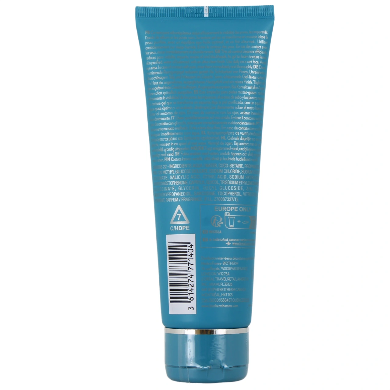 Biotherm Homme T Pur Advanced Cleanser - Vue 3