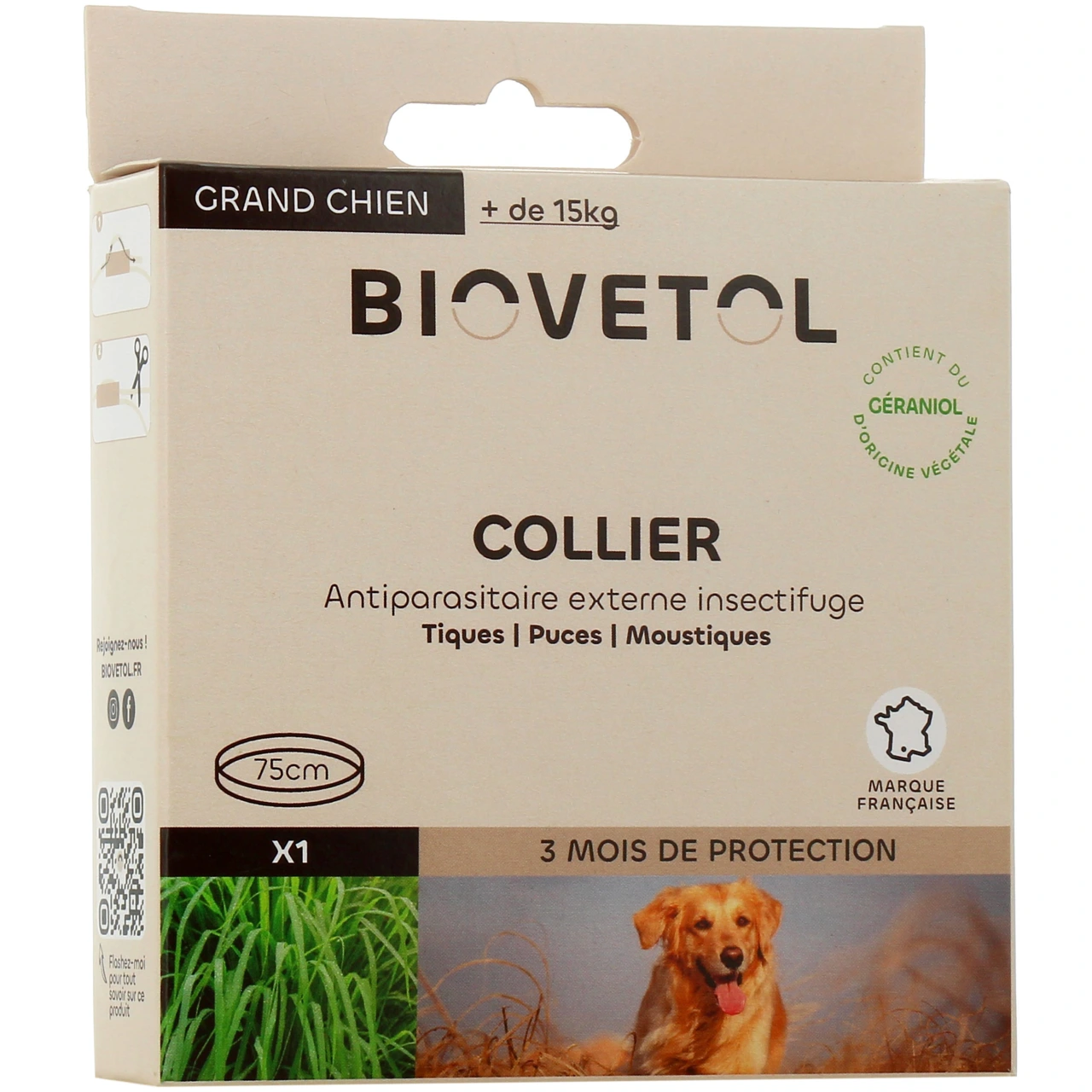 Biovetol Collier Antiparasitaire Chien - Vue 2