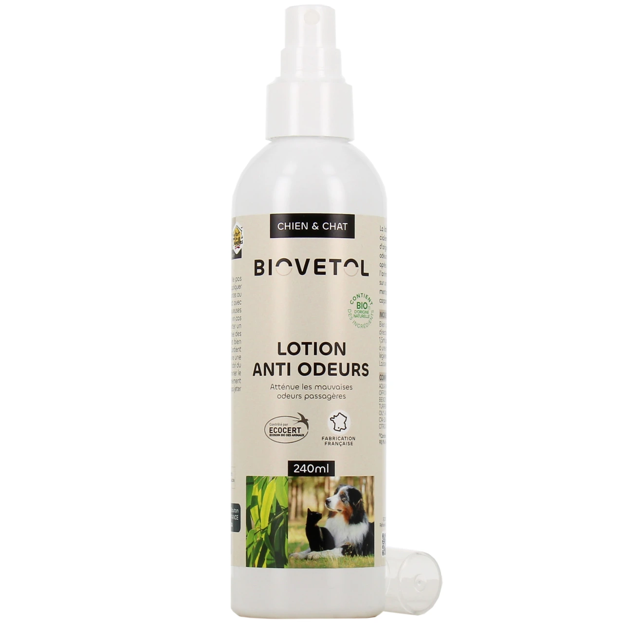 Biovetol Lotion Anti-Odeurs Bio Chien & Chat - Biovetol