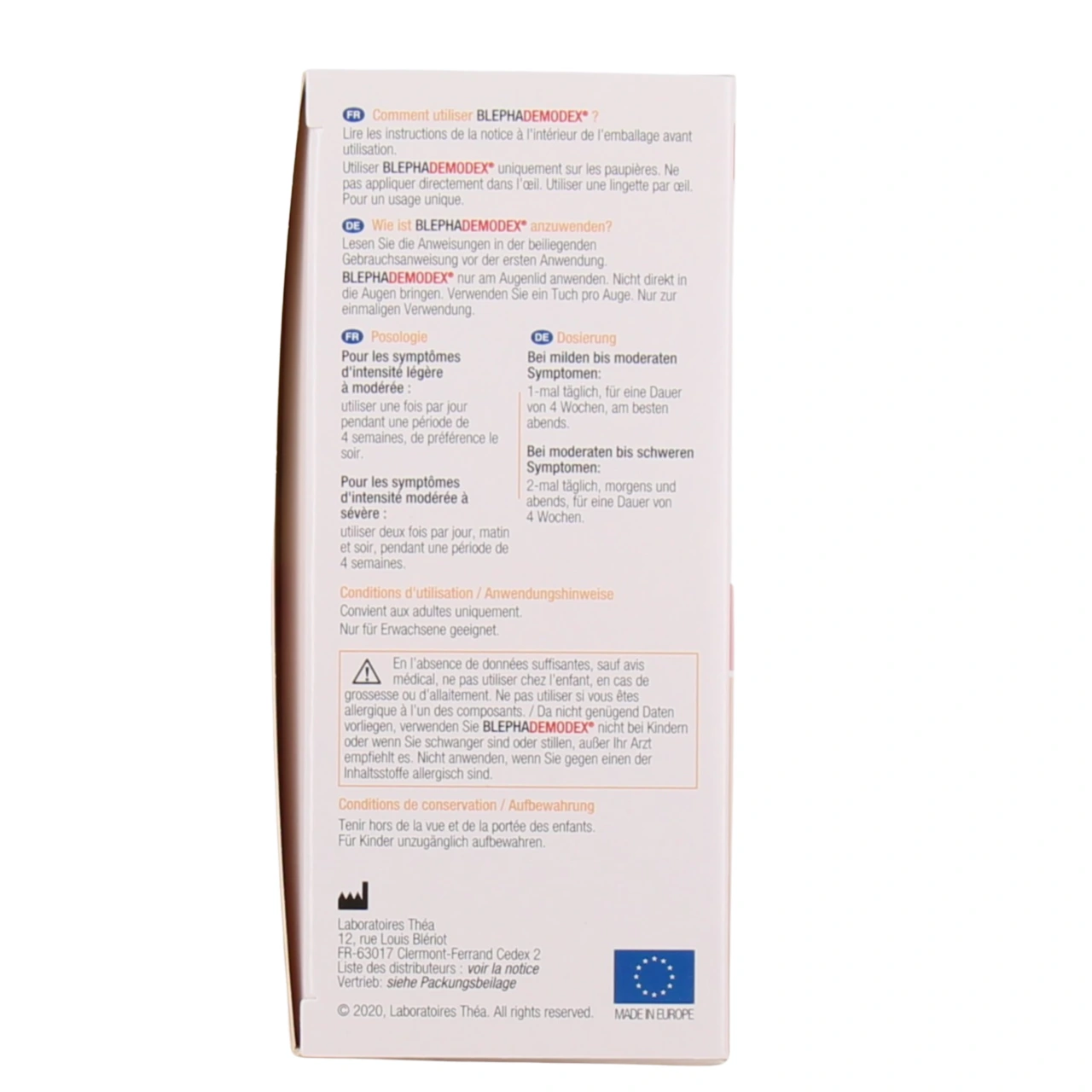 Blephademodex Lingettes - Vue 3